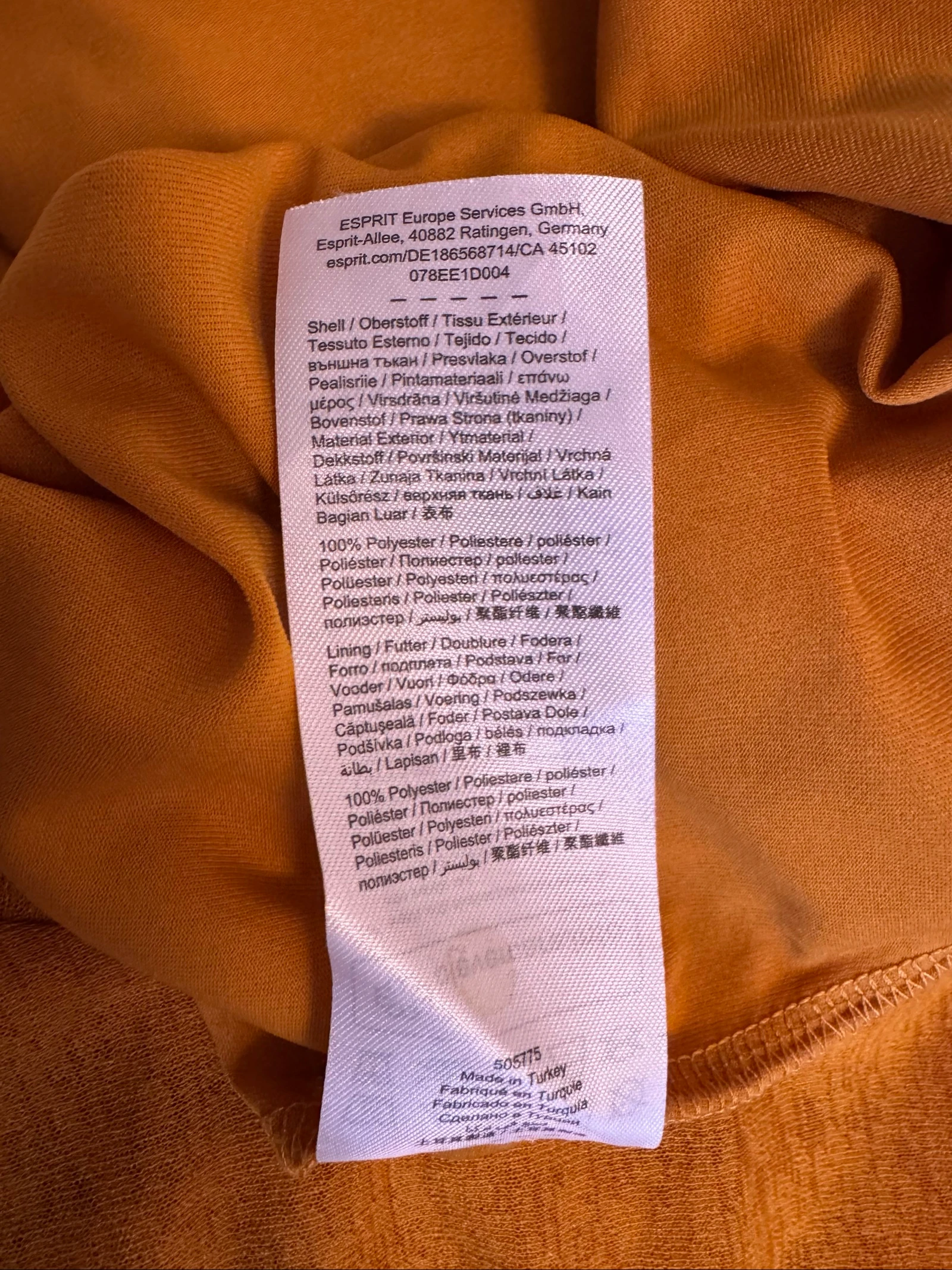 Esprit maxi skirt ocher yellow with stitch detail size M – photo 9